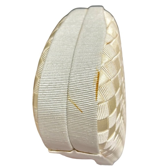 Vintage Neiman Marcus Gold Satin Evening Bag with Rope Strap - Picture 5 of 7